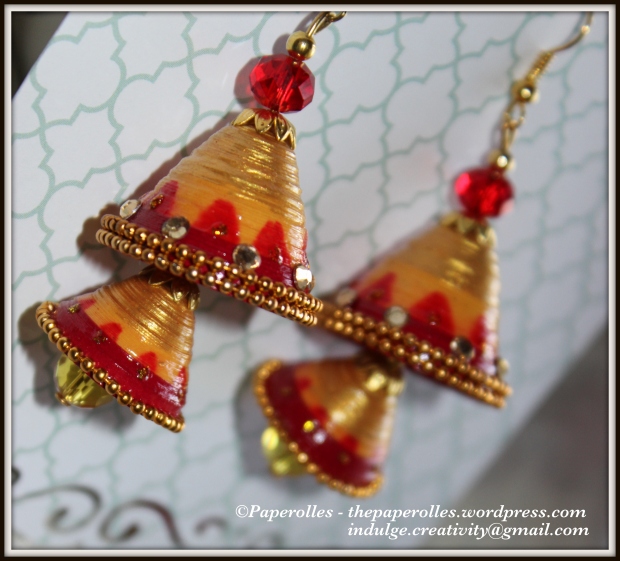 red_double layer_jhumka